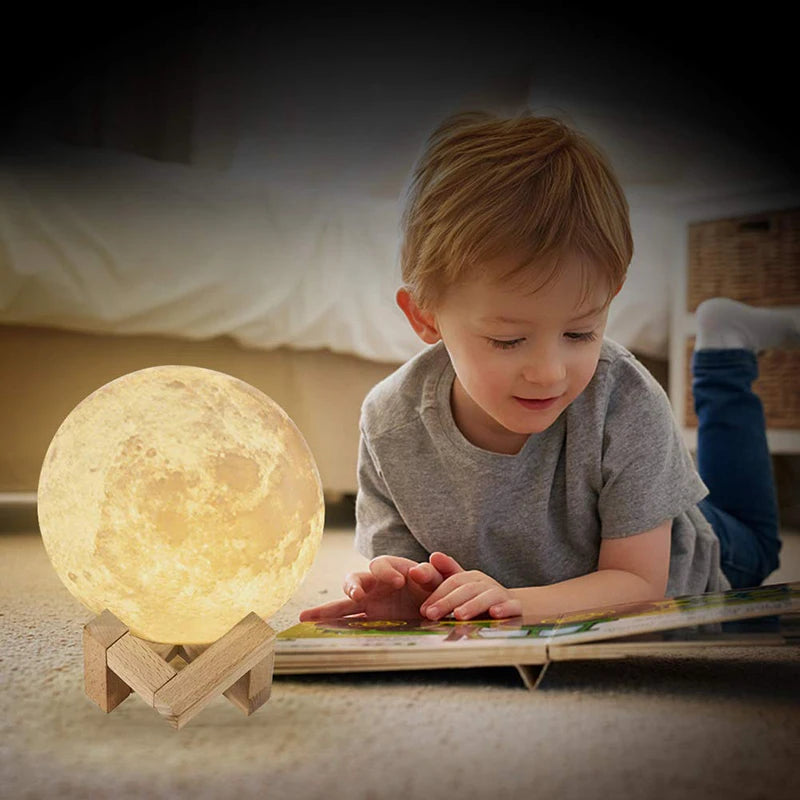 Guy moon lamp LED night light ambiance