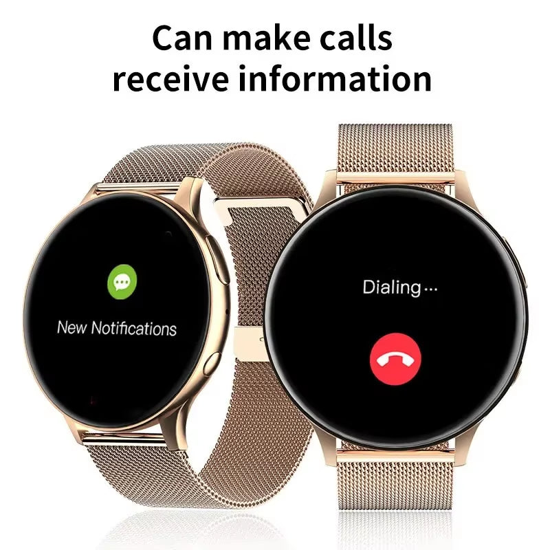 Women smartwatch health monitoring AMOLED