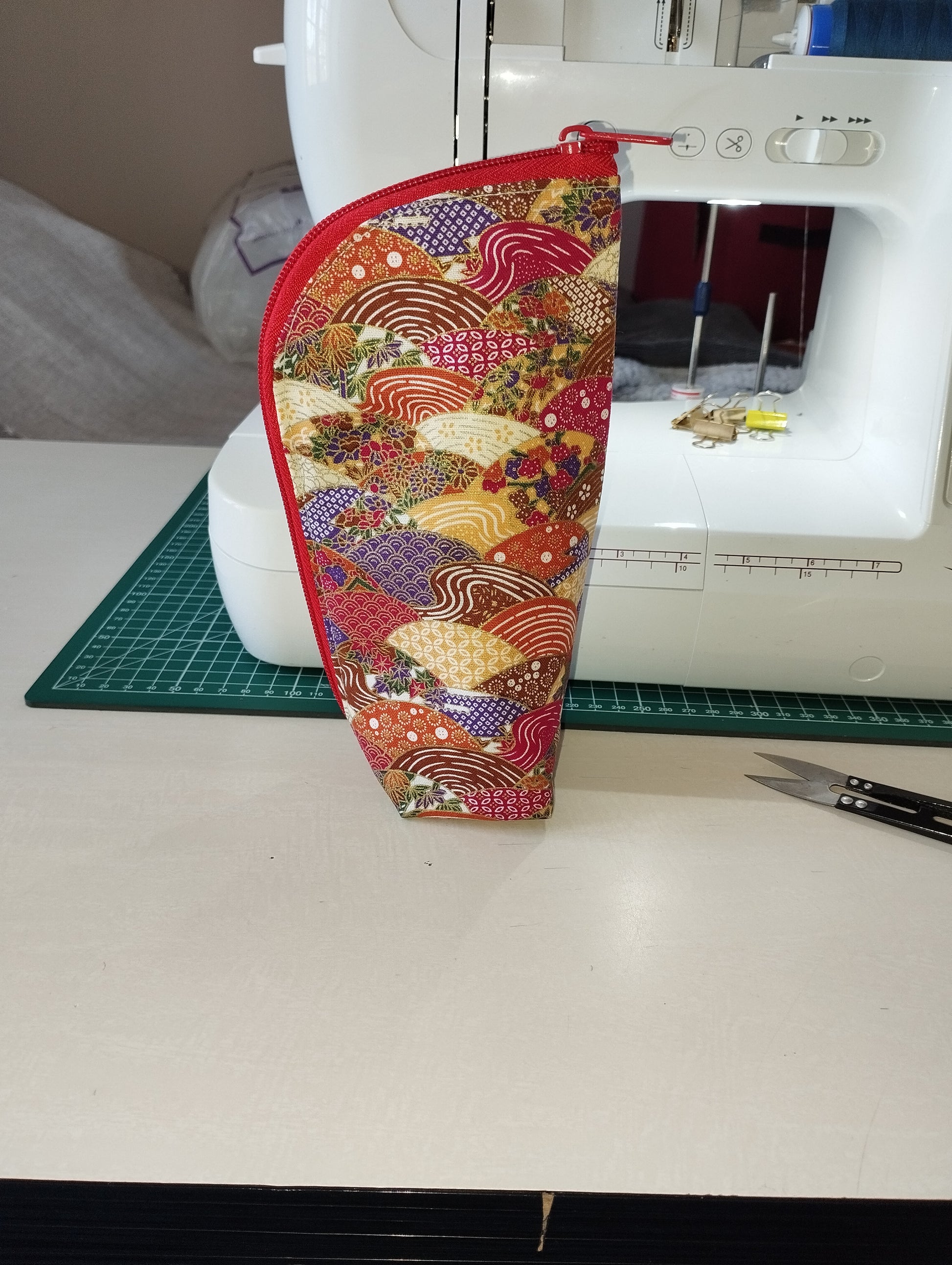 French artisan beauty bag interior