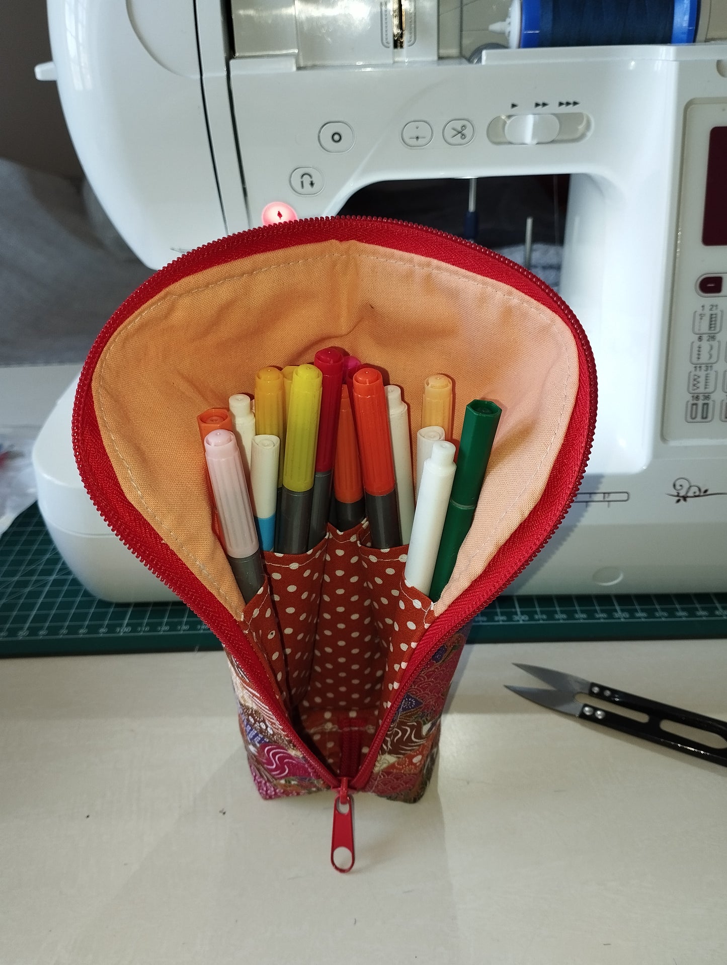 Handcrafted makeup bag unique patterns