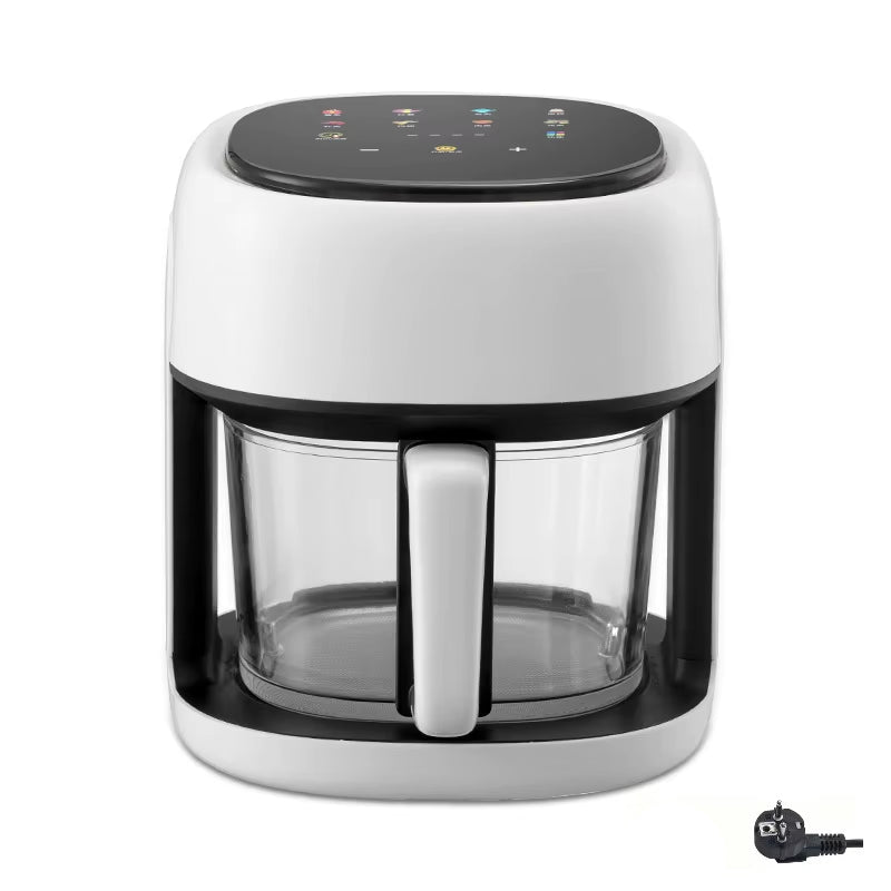 Smart Air Fryer Electric visual window 4.5L Oil-free Air Fryer Automatic Household Kitchen 360°Baking Convection Oven Air Fryers