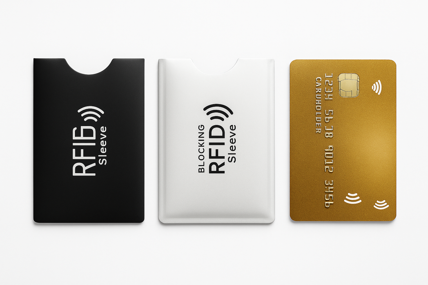 RFID Protector Sleeves – Ultra-Slim Set of 5 for Effortless Privacy