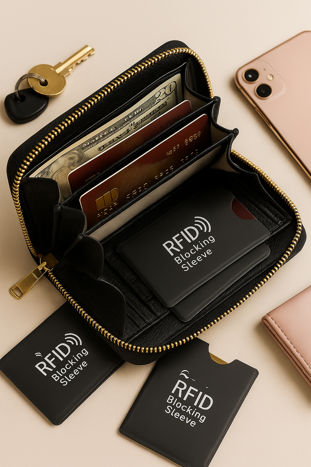 RFID Protector Sleeves – Ultra-Slim Set of 5 for Effortless Privacy