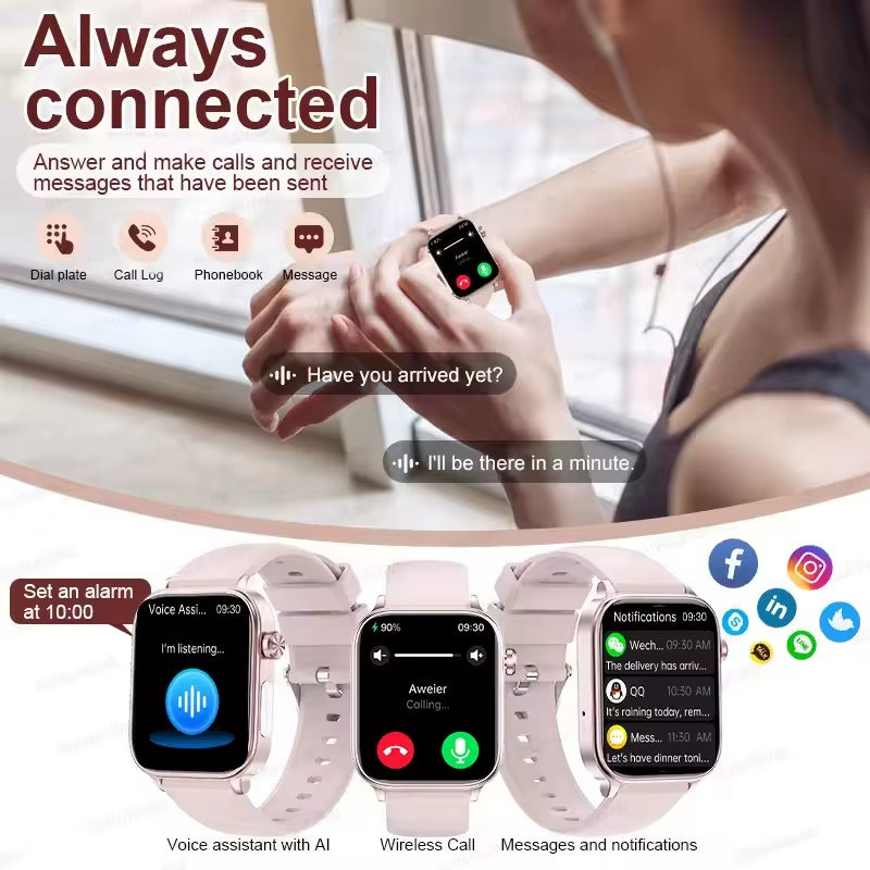 AI wellness watch modern woman