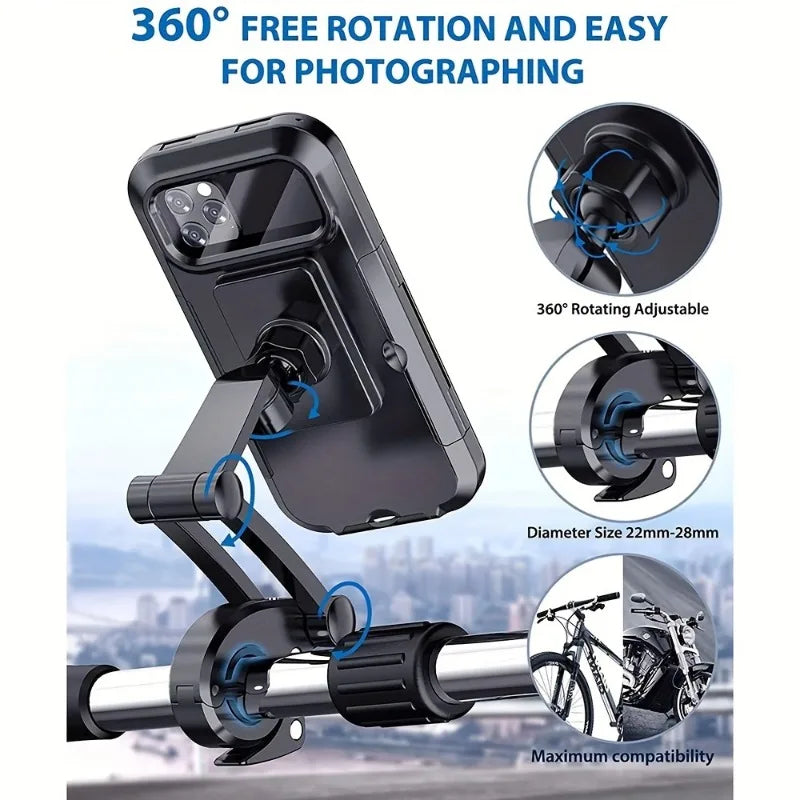 Cycling phone mount waterproof protection