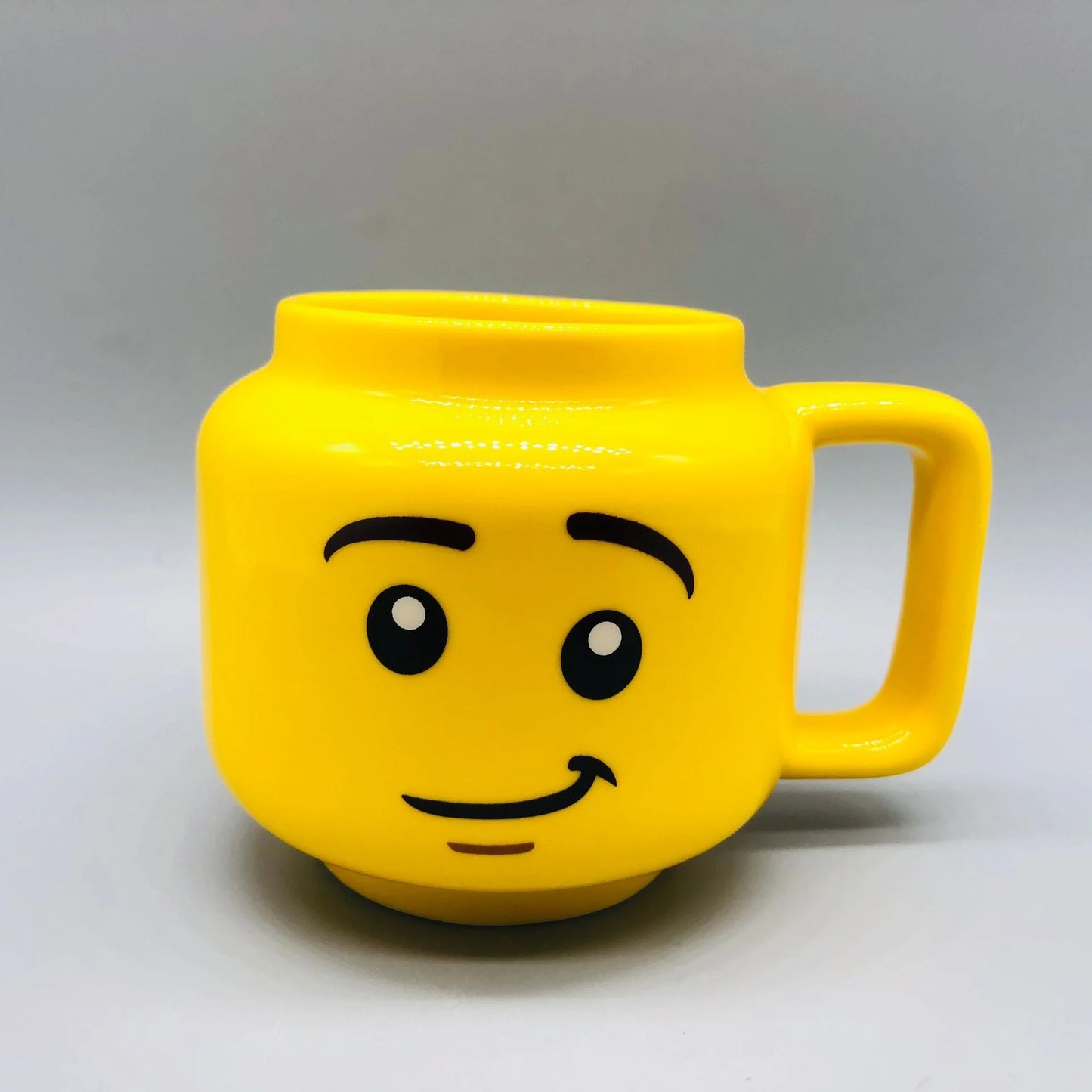 Cartoon ceramic mug with smile design - eco-friendly 250ml - GOODSPHORIA