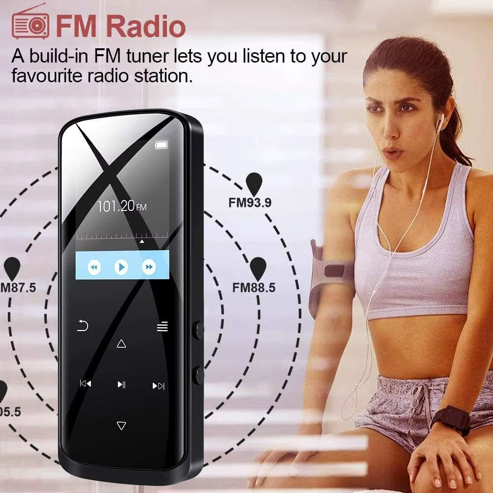 128GB expandable storage music player with micro SD card slot for thousands of songs and podcasts - FM radio