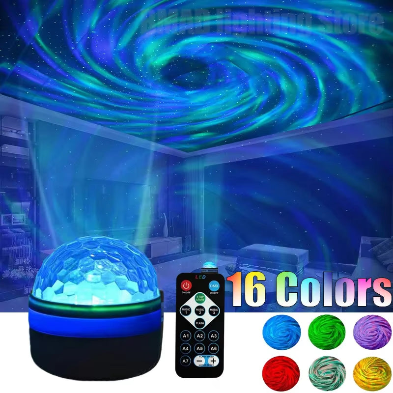LED galaxy projector starry night light