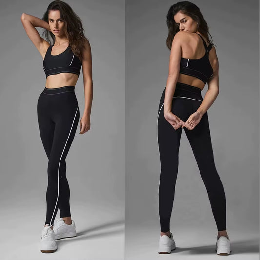 High-waisted leggings fitness clothing