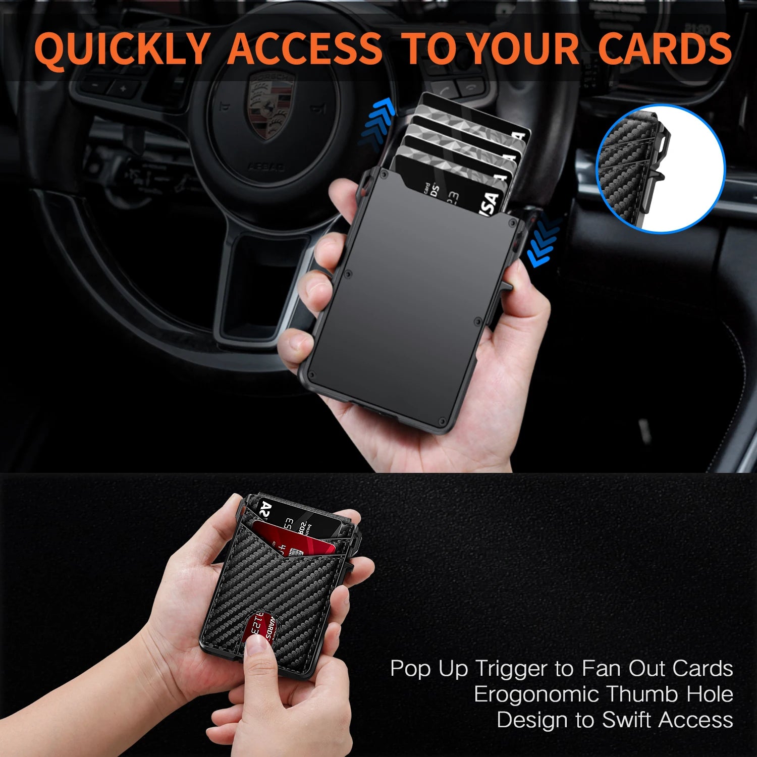 Secure wallet modern woman