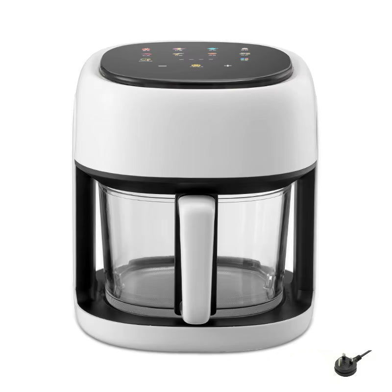 Smart Air Fryer Electric visual window 4.5L Oil-free Air Fryer Automatic Household Kitchen 360°Baking Convection Oven Air Fryers
