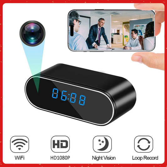 4K security camera digital clock