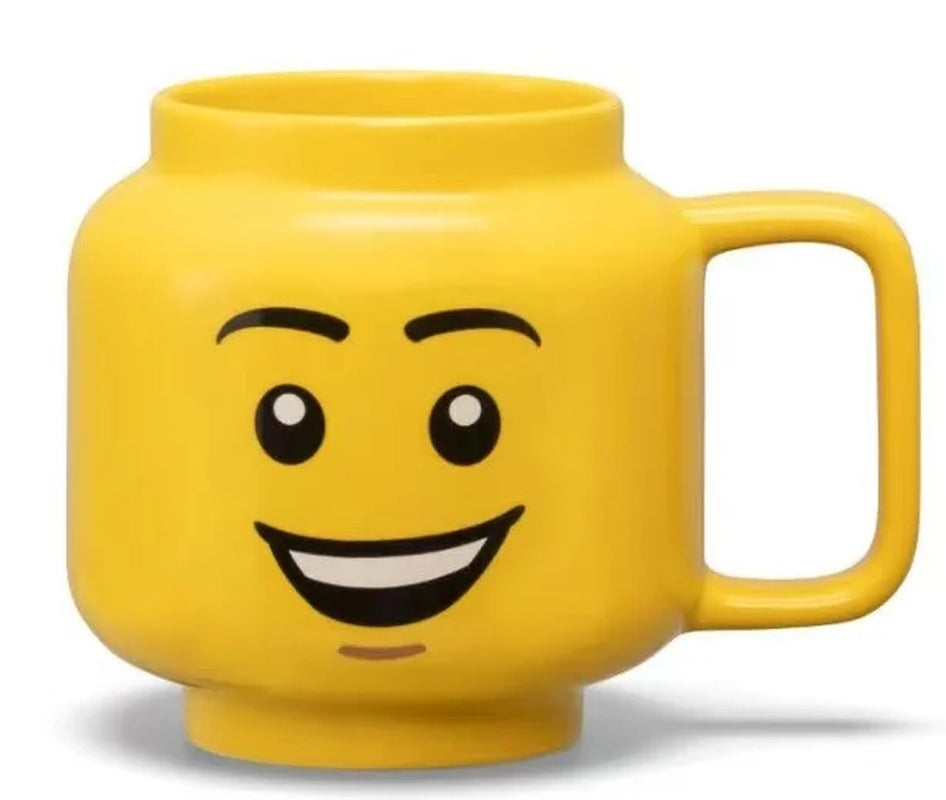 Cartoon ceramic mug with smile design - eco-friendly 250ml - GOODSPHORIA