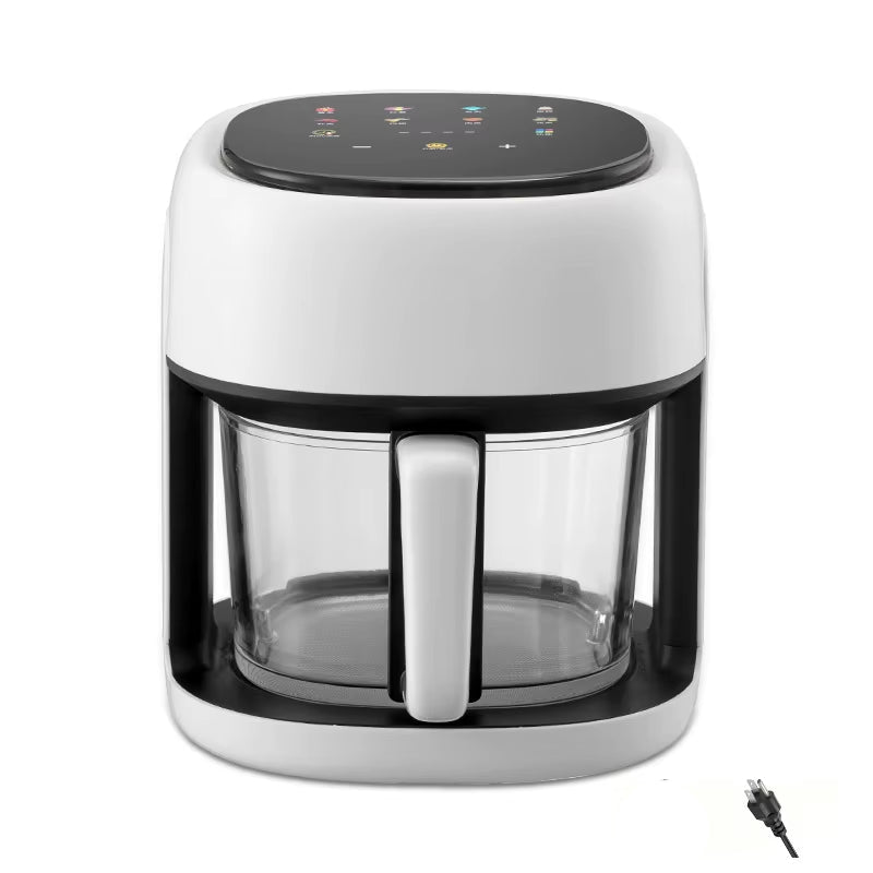 Smart Air Fryer Electric visual window 4.5L Oil-free Air Fryer Automatic Household Kitchen 360°Baking Convection Oven Air Fryers