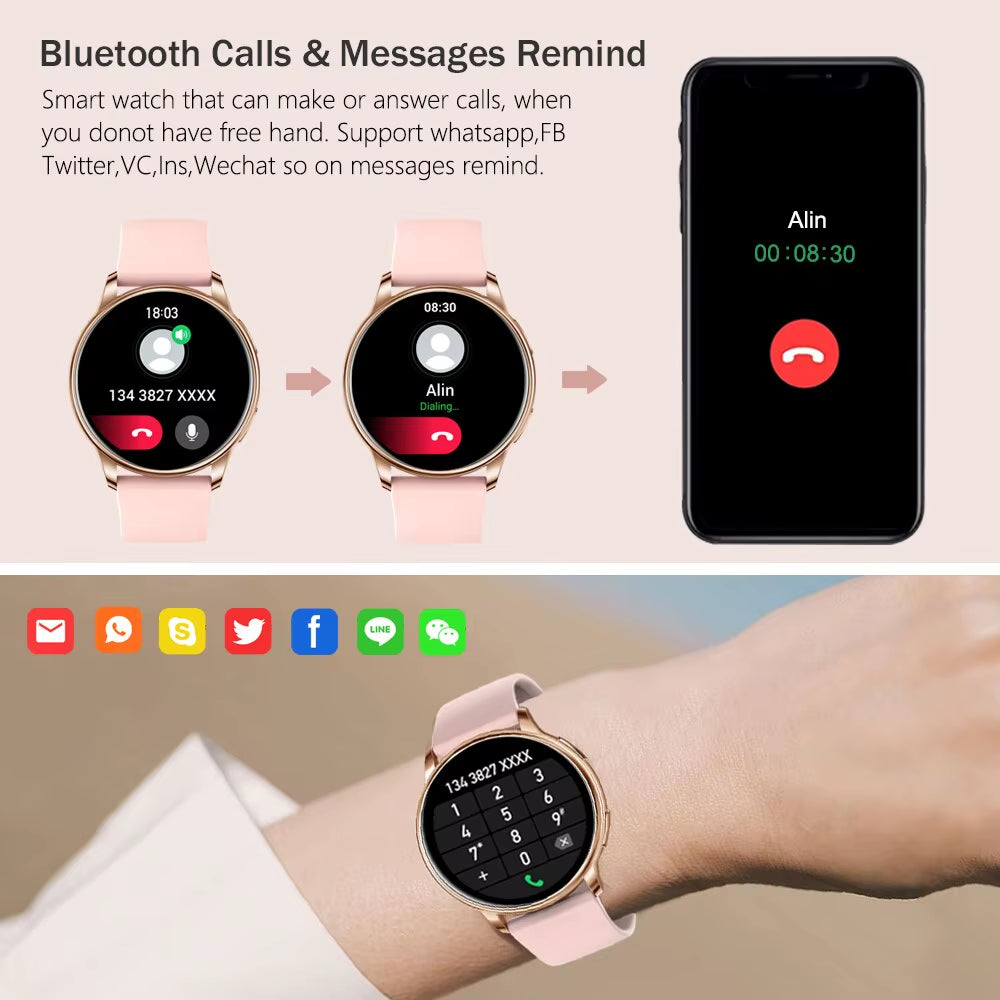 Bluetooth call smartwatch custom face