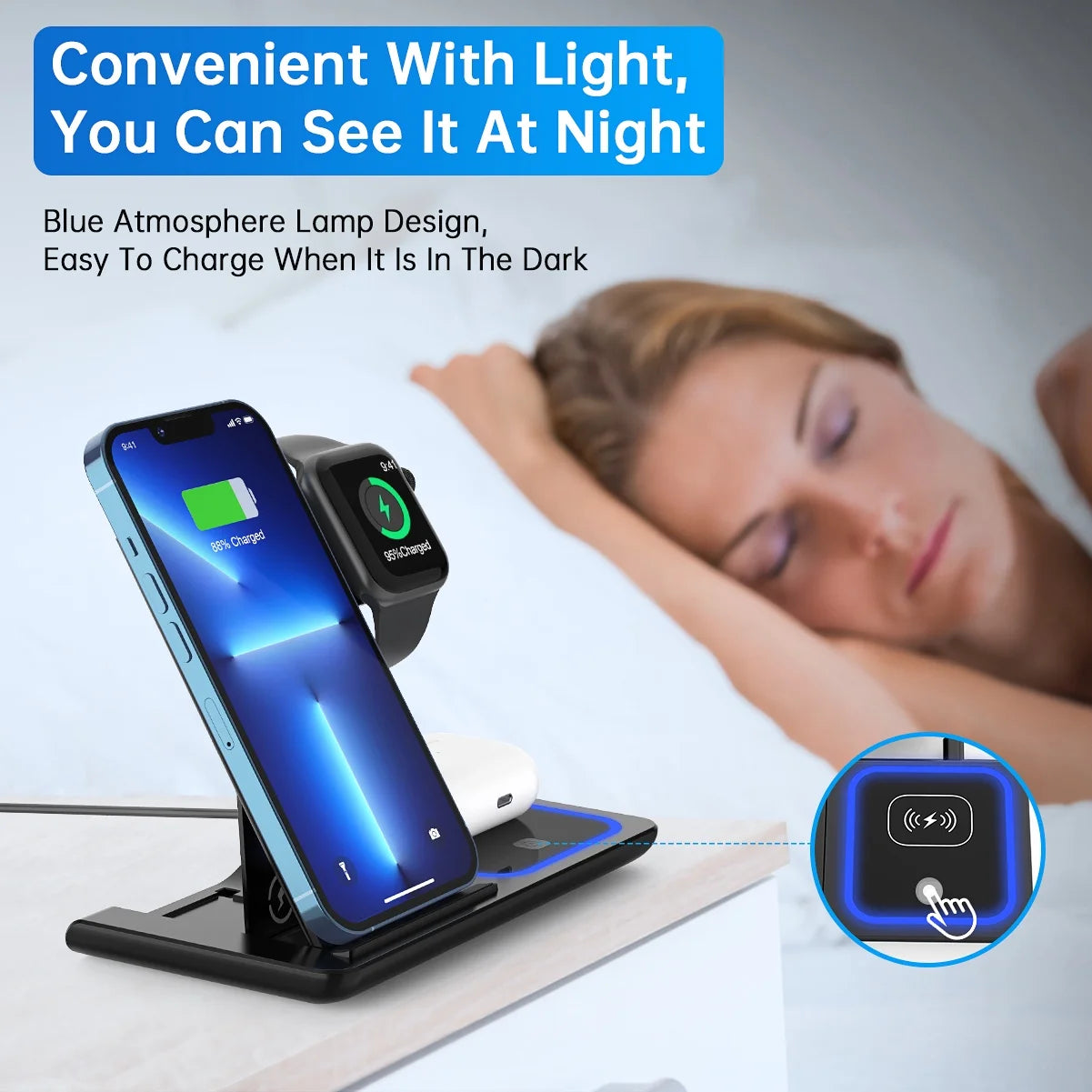 3-in-1 charger premium materials