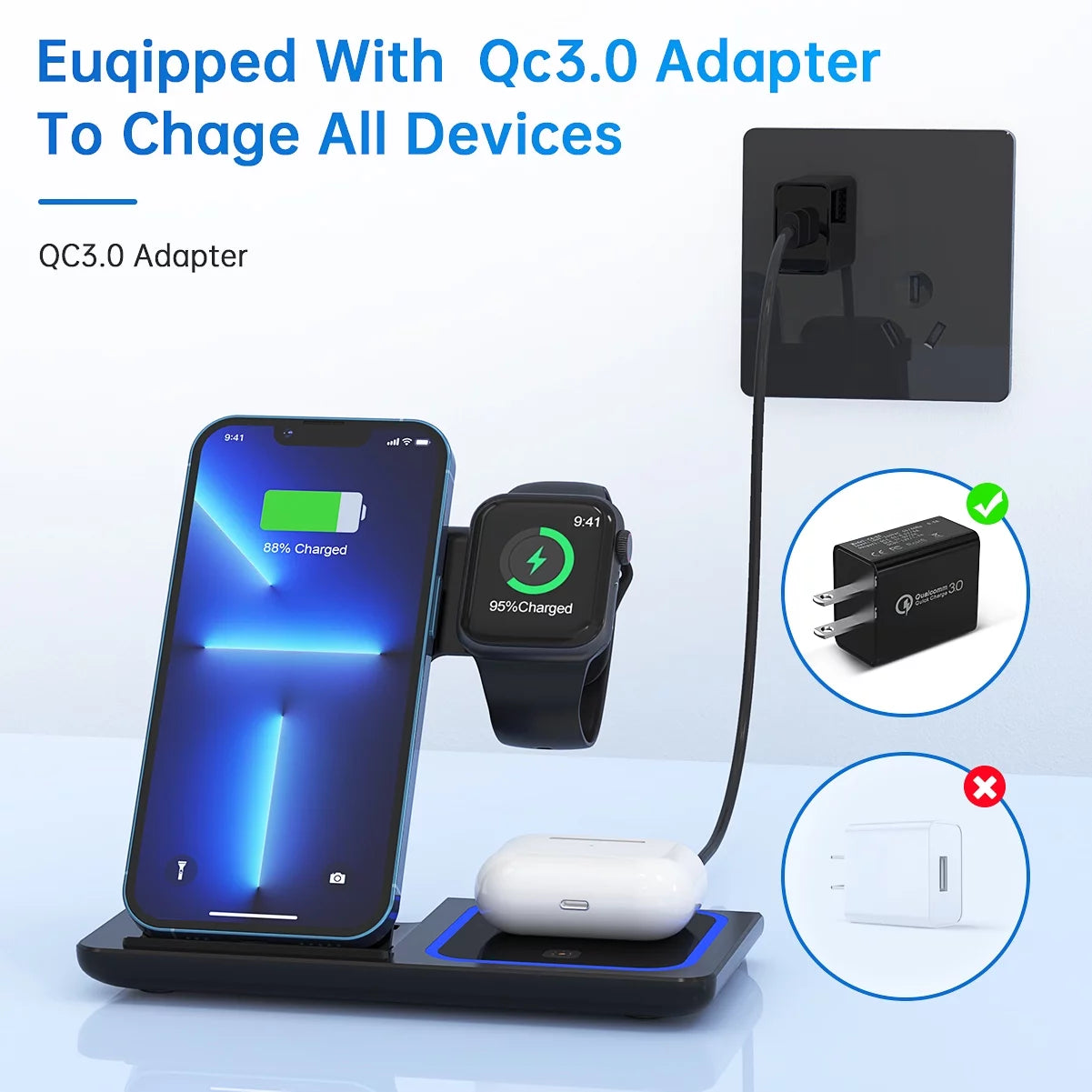 Fast Apple charging station modern