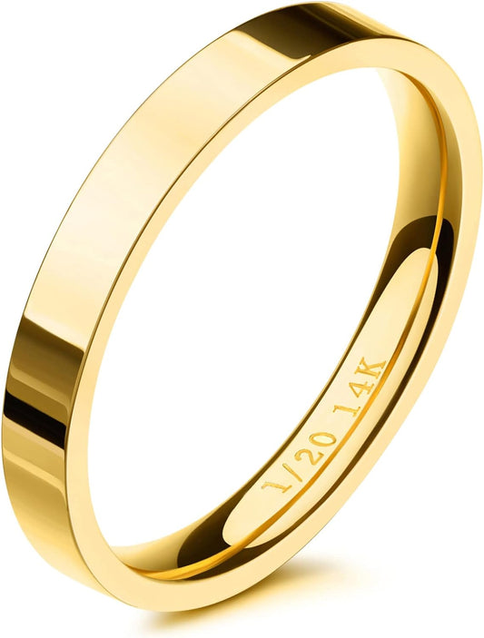 14K gold filled stacking rings set