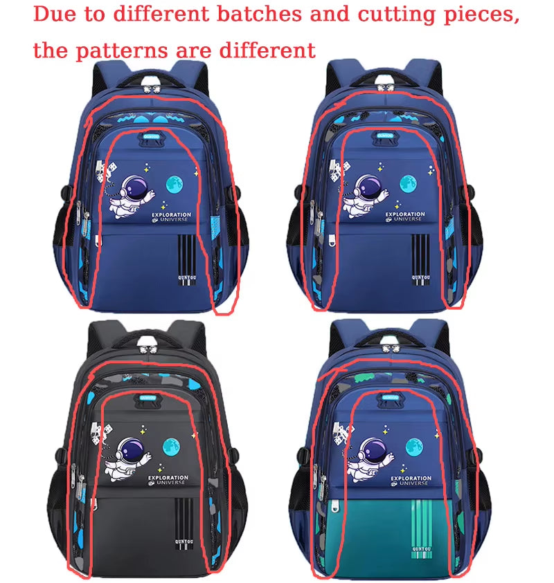 Kids Explorer Backpack Waterproof School Bag with Space Design - GOODSPHORIA