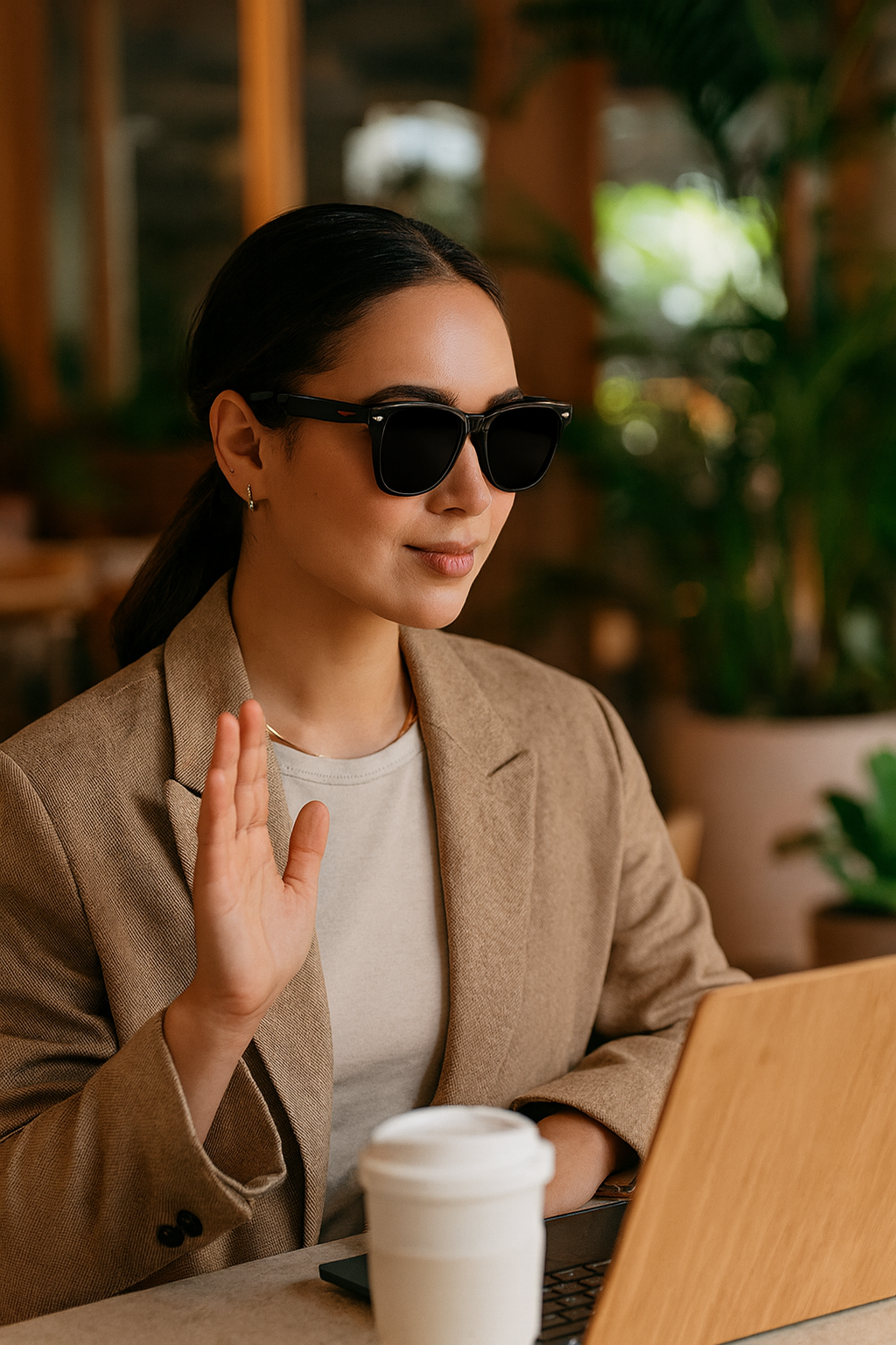 Women Smart translation glasses 3-in-1 Bluetooth
