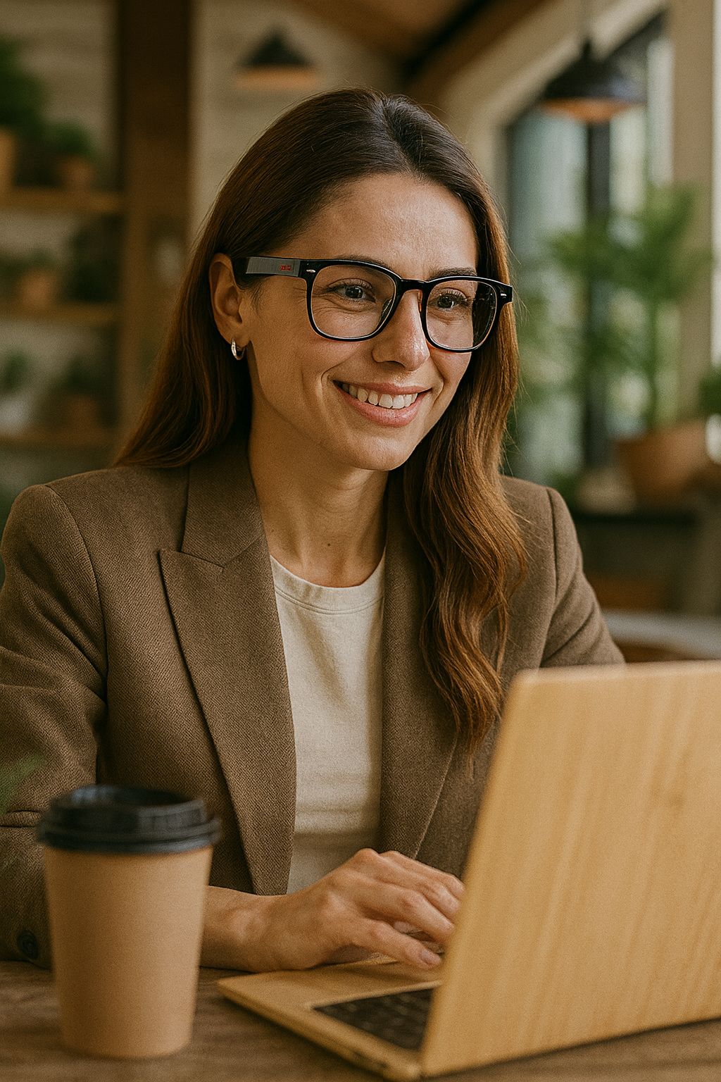Women wearable tech translation glasses travel