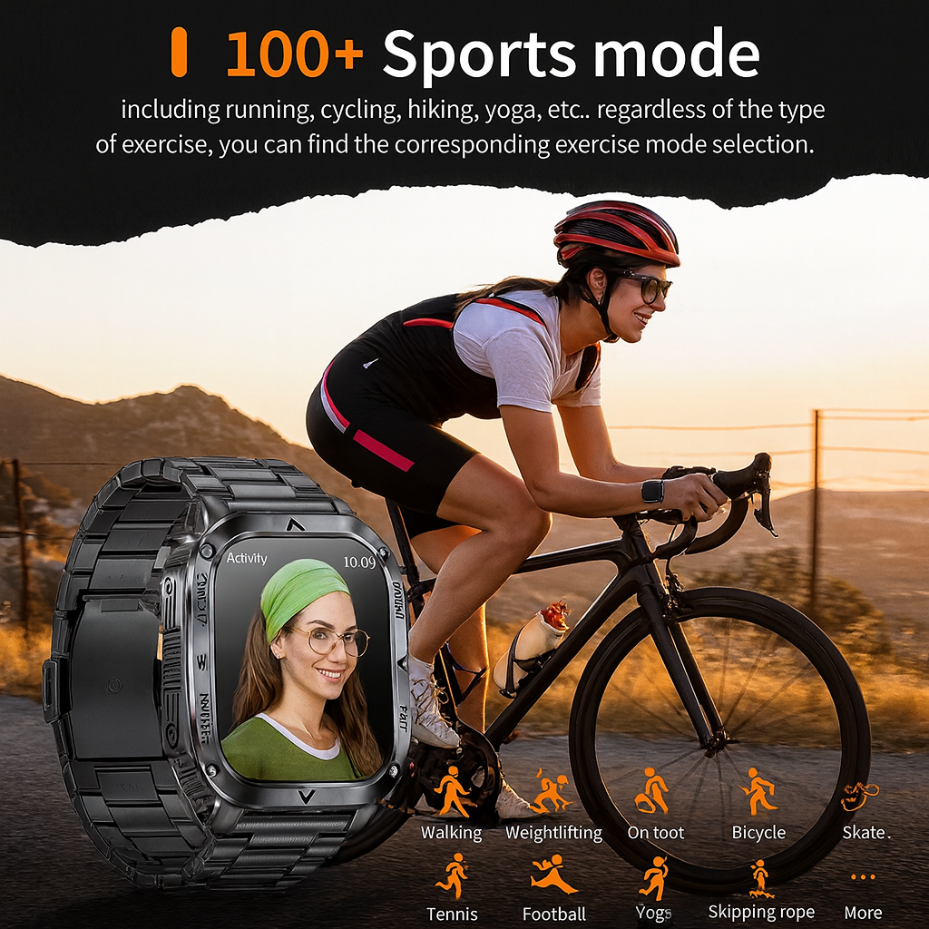 Bluetooth call smartwatch sport tracking cycling