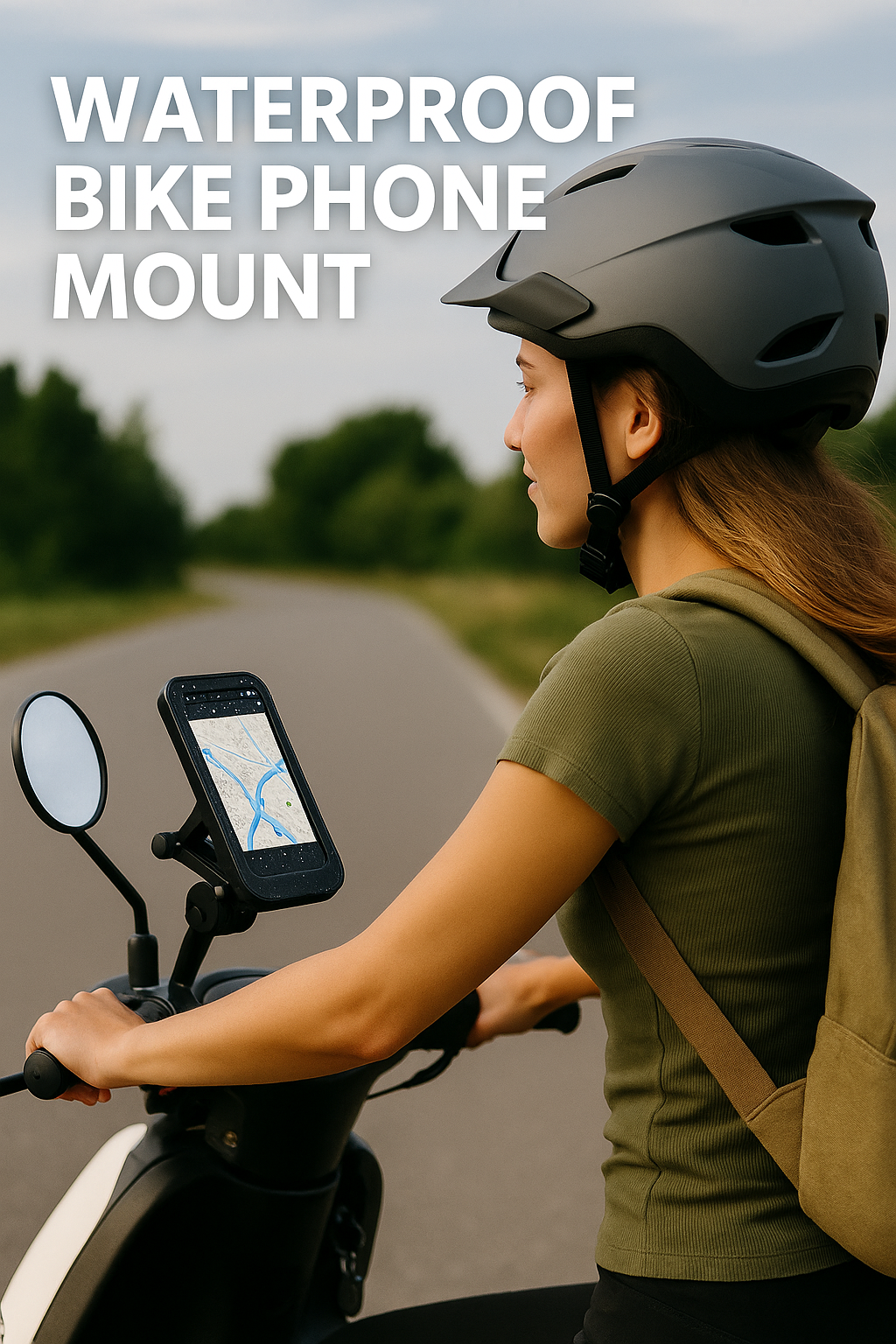 Women waterproof bike phone mount 360 swivel