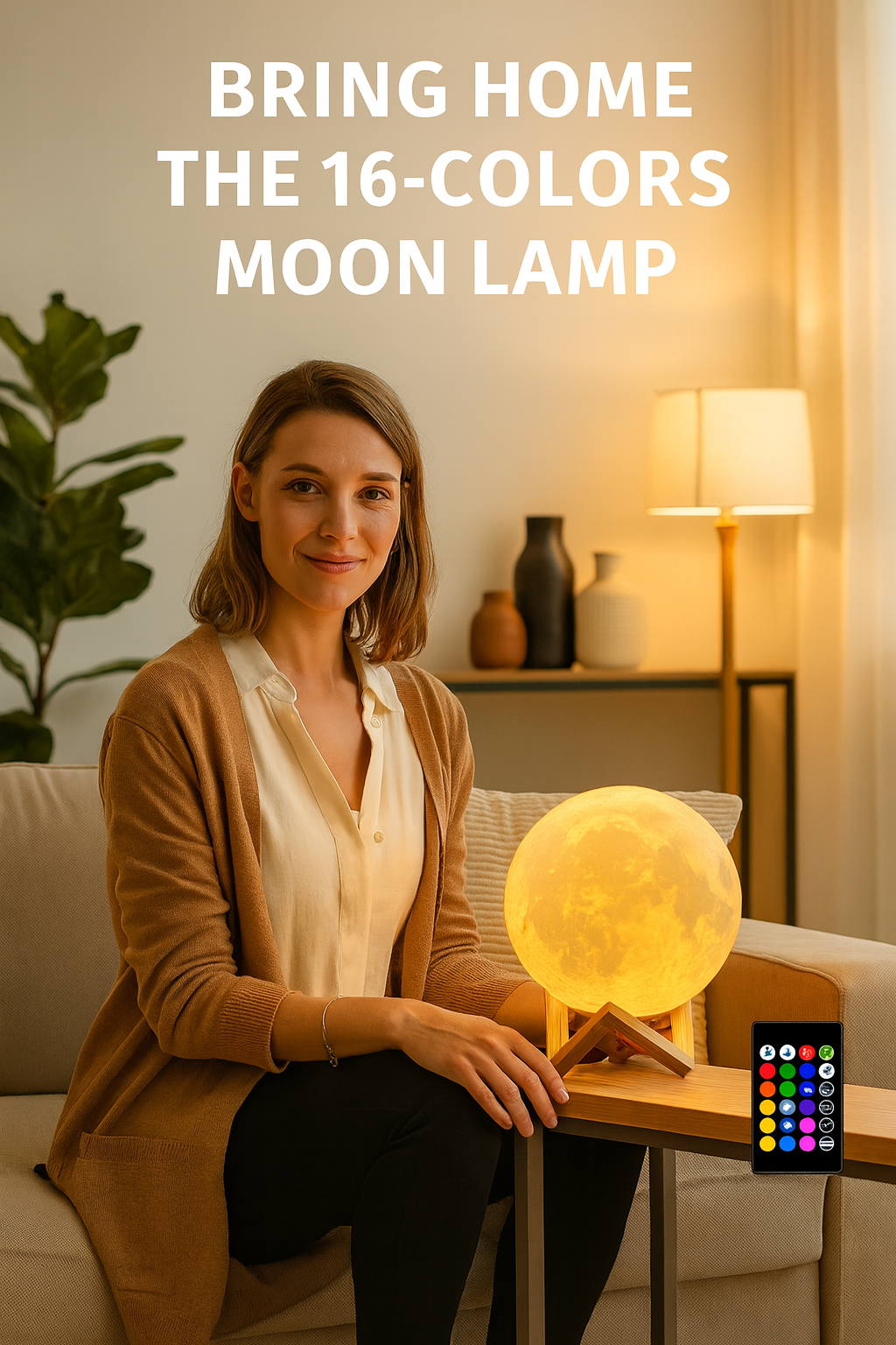 Moon lamp LED night light ambiance