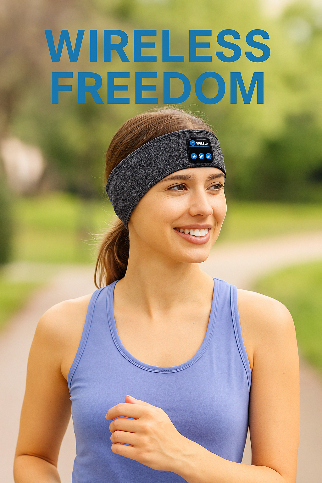 Women bluetooth sleep headband lifestyle