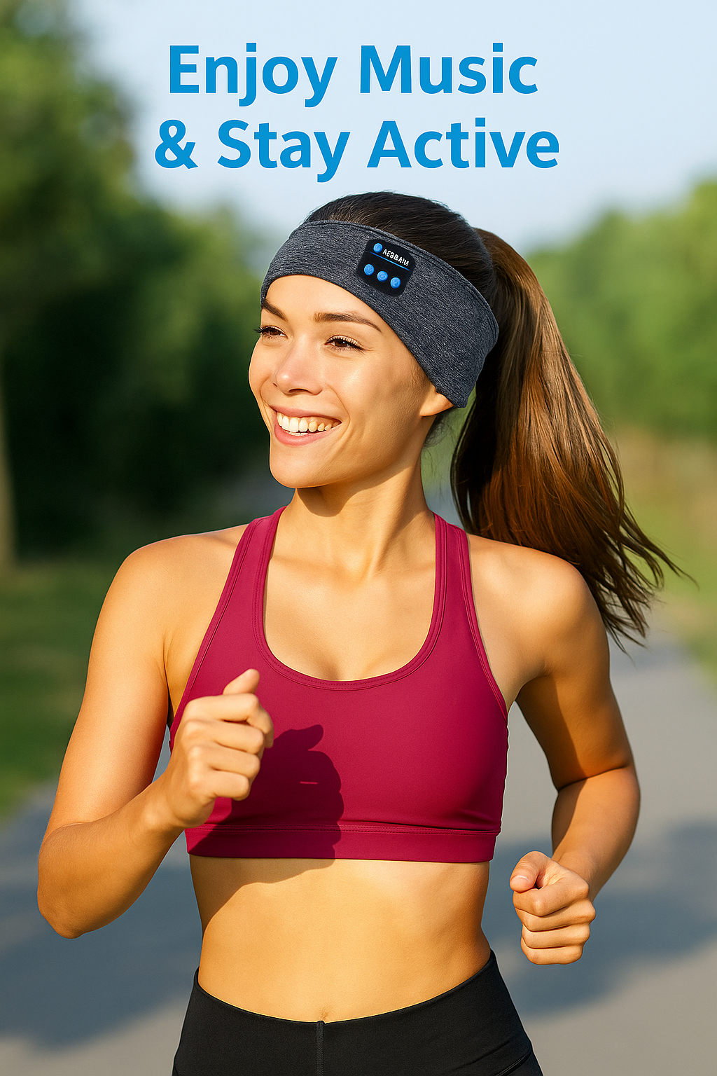 Women sport bluetooth sleep headband lifestyle