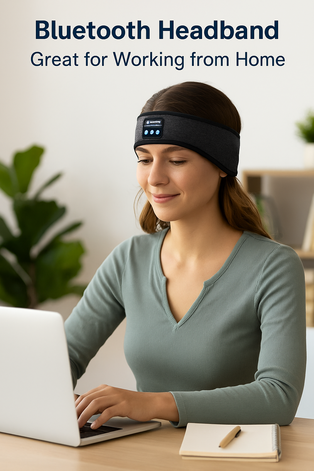 Work women headphones comfortable headband
