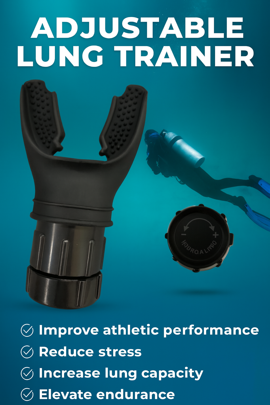 Adjustable Lung Trainer workout - Respiratory training for athletic performance
