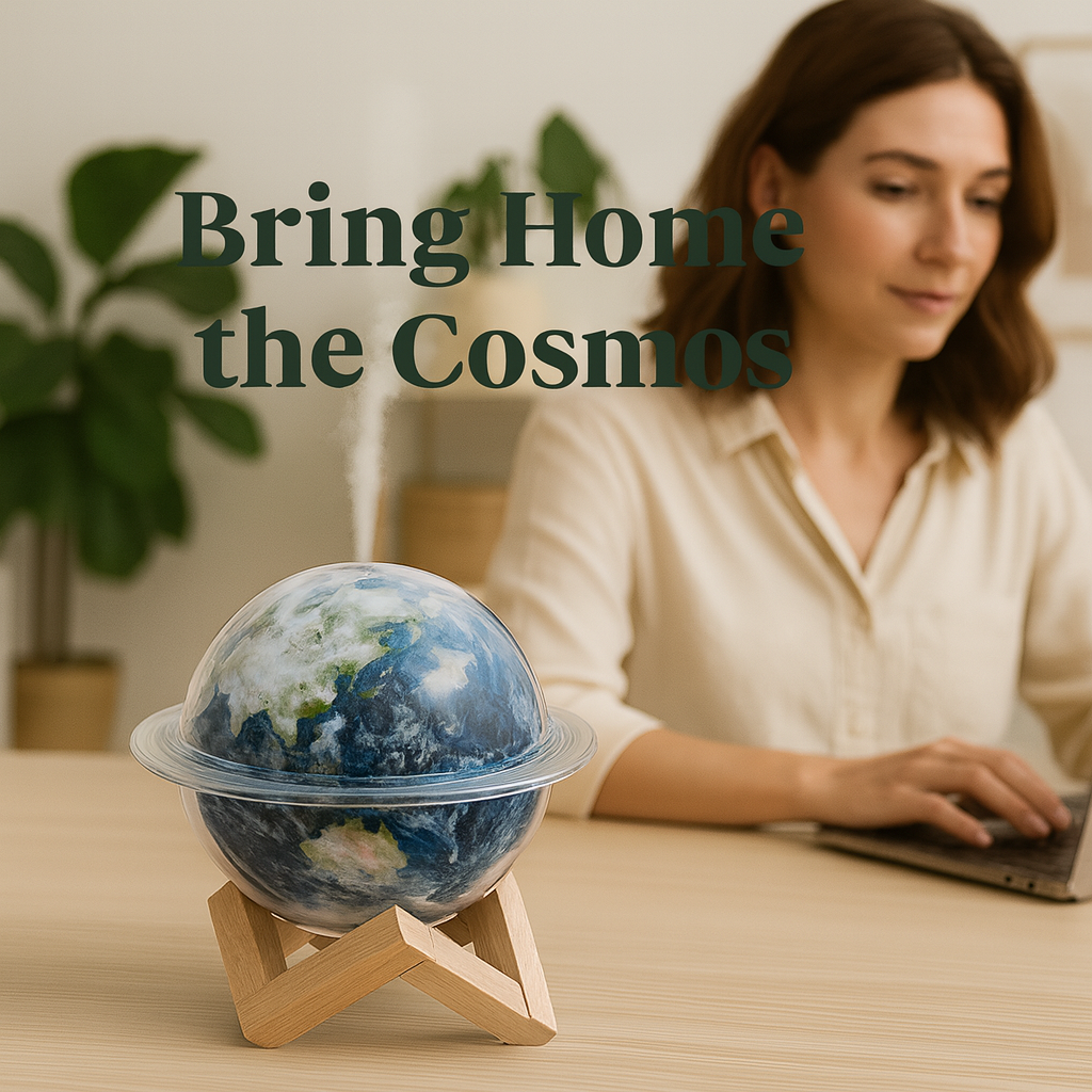 Planet Humidifier USB Aromatherapy Essential Oil Diffuser with LED Light for Home Room Fragrance Ultrasonic Mist Air Humidifier