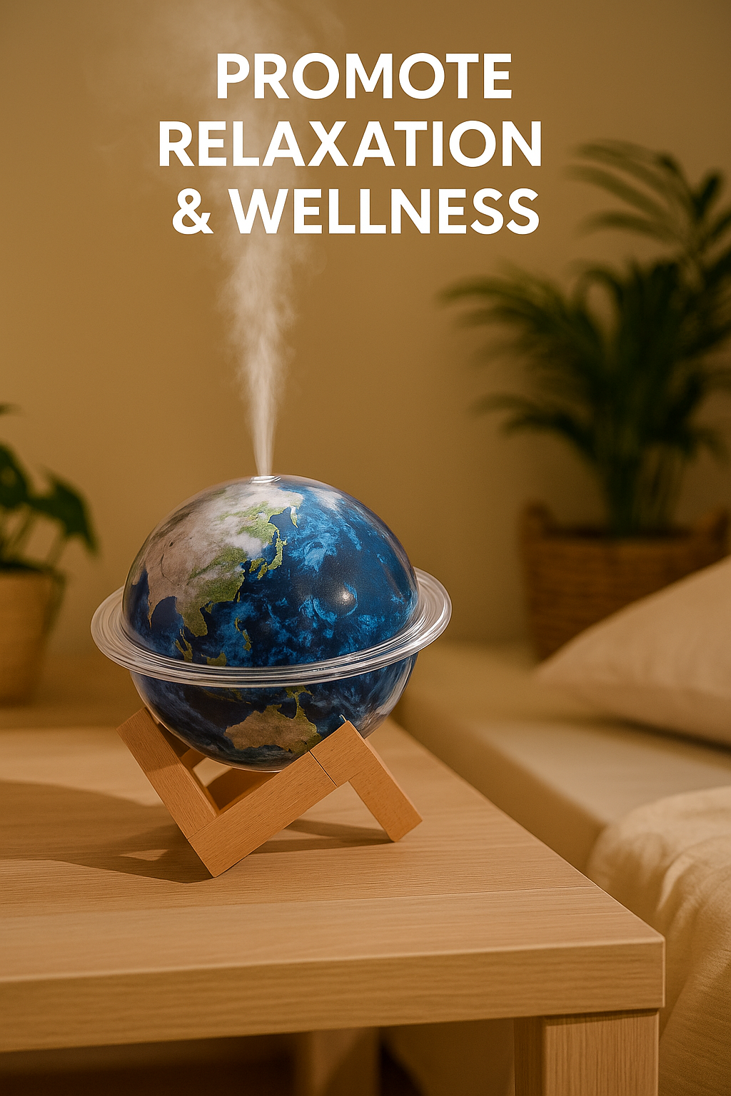 Planet Humidifier USB Aromatherapy Essential Oil Diffuser with LED Light for Home Room Fragrance Ultrasonic Mist Air Humidifier