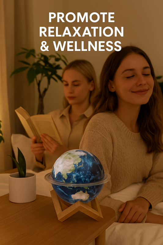 Planet Humidifier USB Aromatherapy Essential Oil Diffuser with LED Light for Home Room Fragrance Ultrasonic Mist Air Humidifier