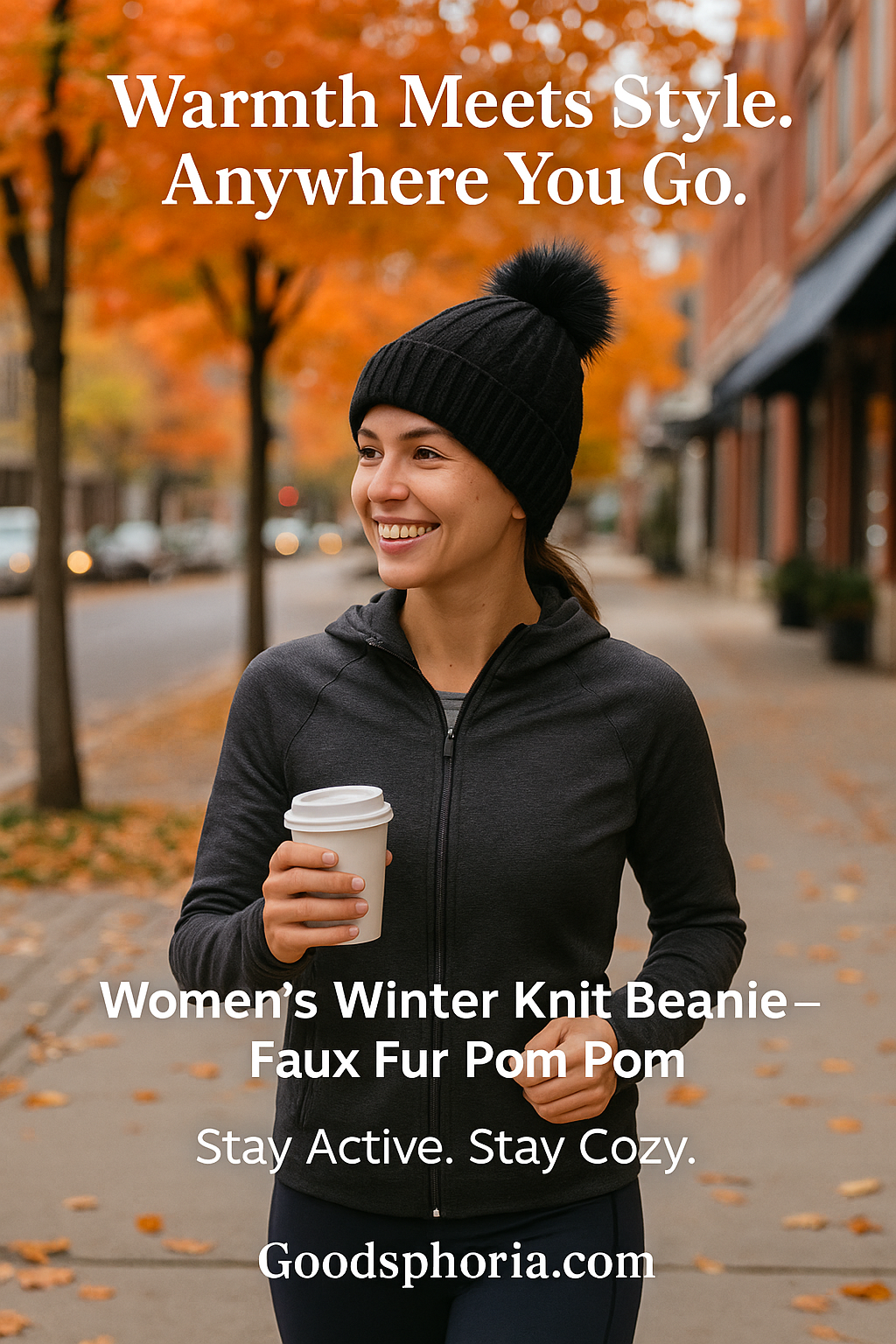 Luxury Knit Beanie with Faux Fur Pom Pom