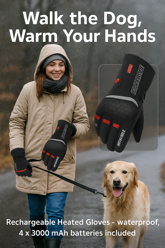 Rechargeable Heated Gloves - Waterproof