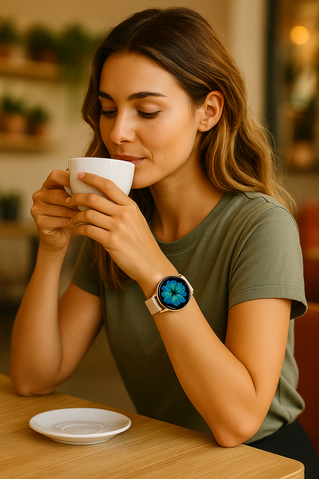 Women glam connect smartwatch bluetooth calls