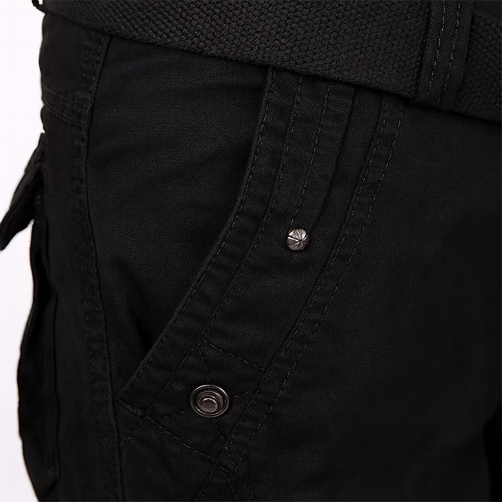 Black cargo pants for women - alternative angle