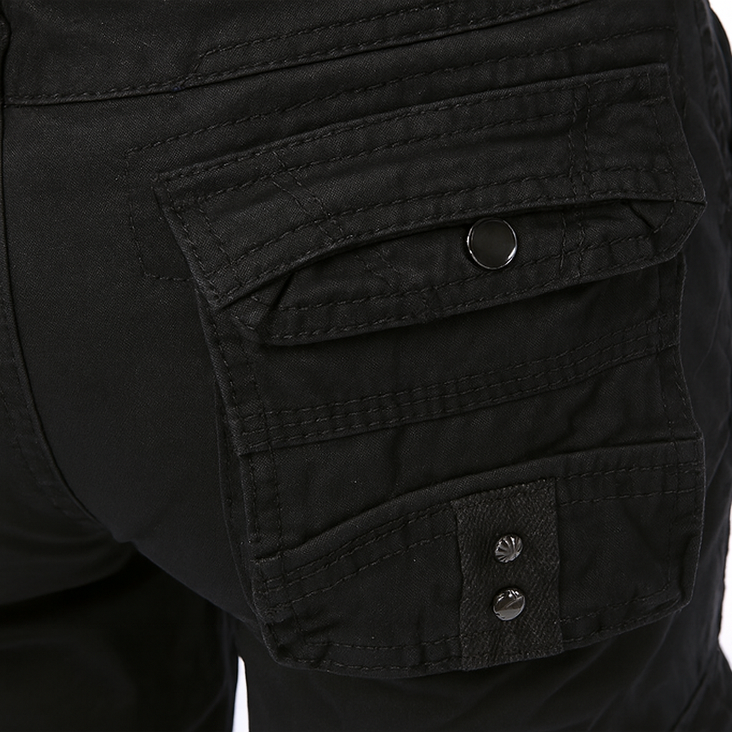 Black cargo pants for women - alternative angle