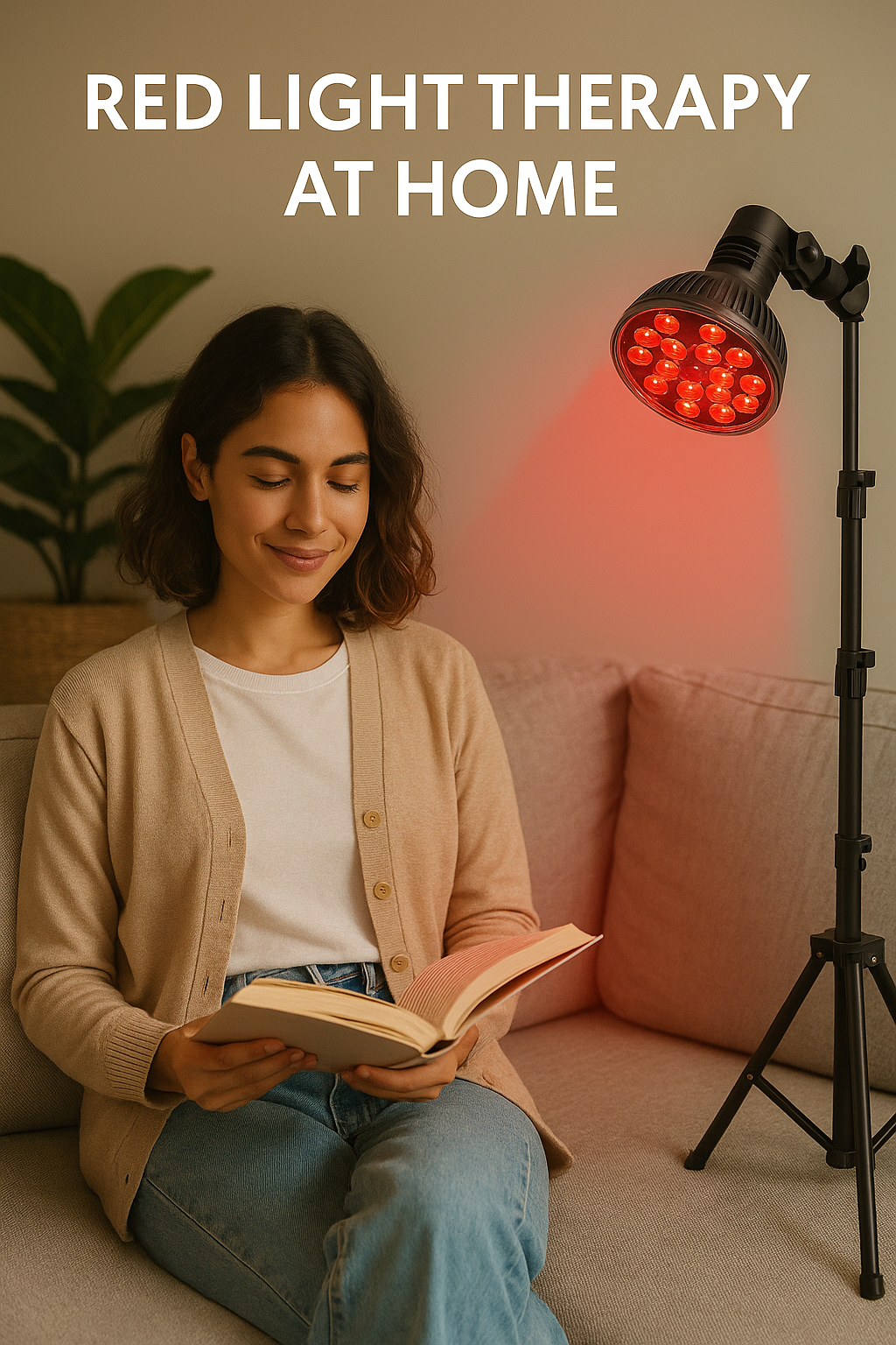 Red Light Therapy Lamp 660nm & 850nm - 54W LED Infrared Light with Adjustable Floor Stand