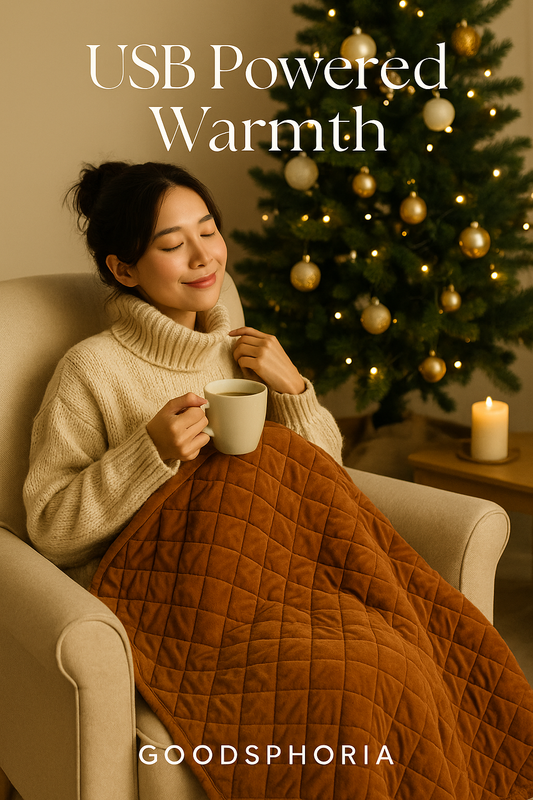 Electric Heated Blanket - USB Powered Winter Comfort