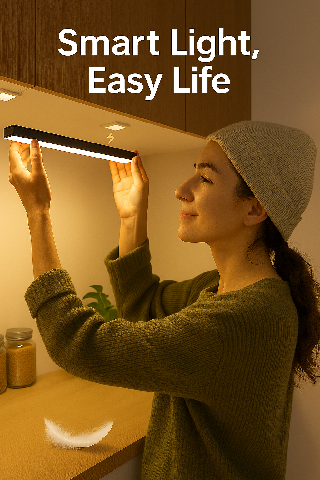 Motion Sensor Light Wireless LED Night Light USB Rechargeable Night Lamp Cabinet Wardrobe Lamp Under Backlight For Kitchen Led