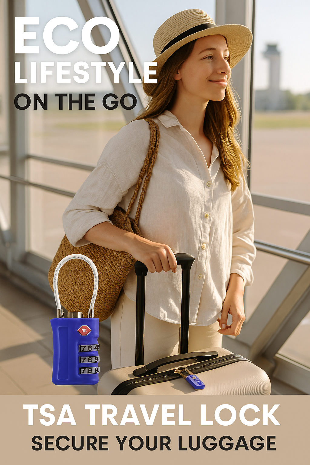 Premium TSA-approved travel lock - essential security accessory for modern travelers