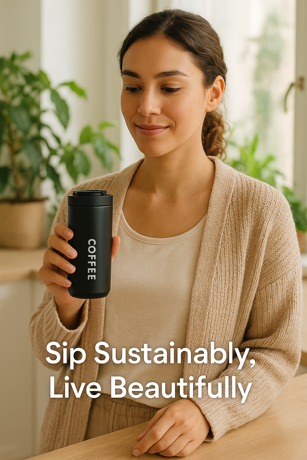 Thermal travel mug stainless steel leak-proof - GOODSPHORIA eco-friendly drinkware for modern women