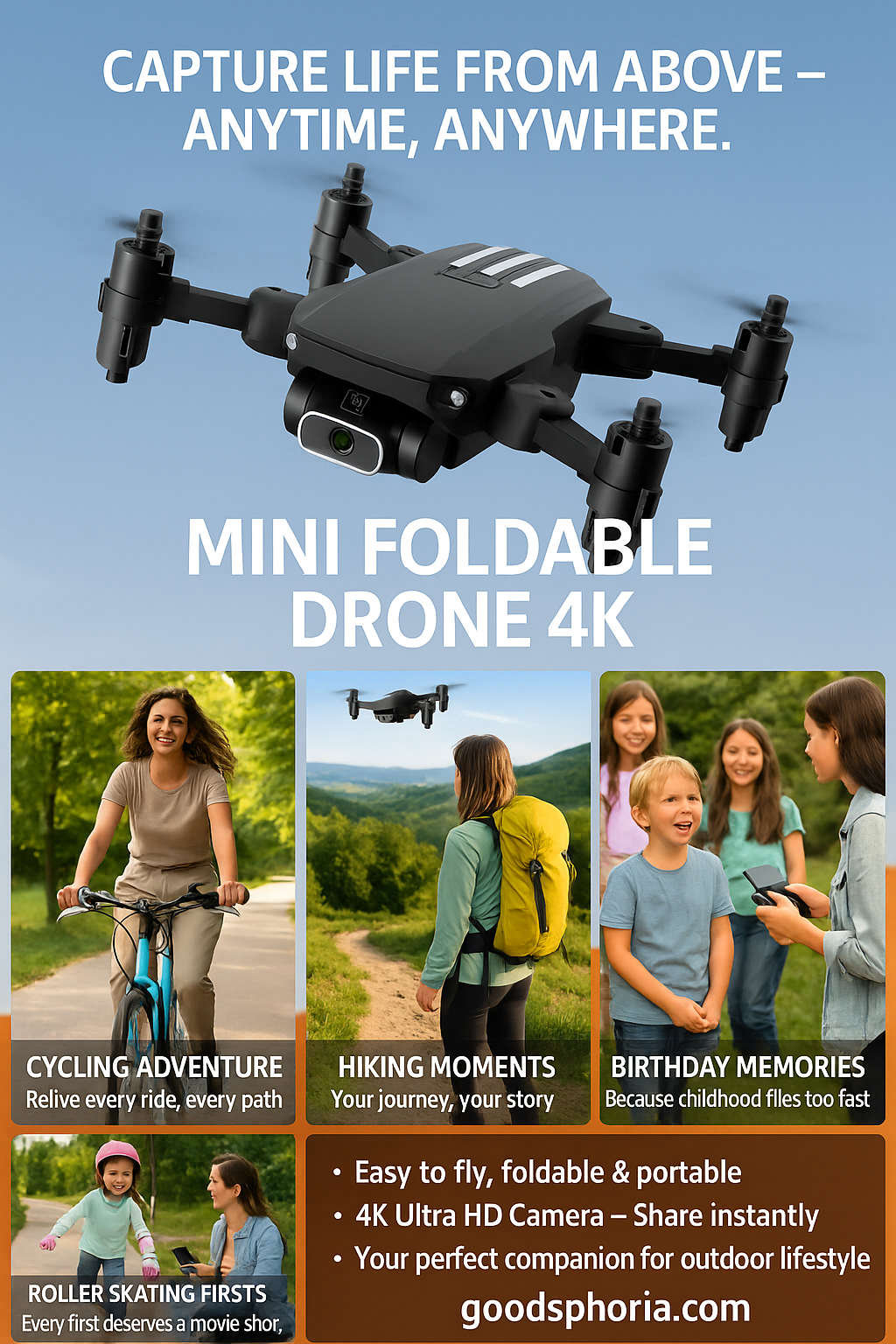 Mini Foldable Drone with 4K Camera - Perfect for Modern Adventures