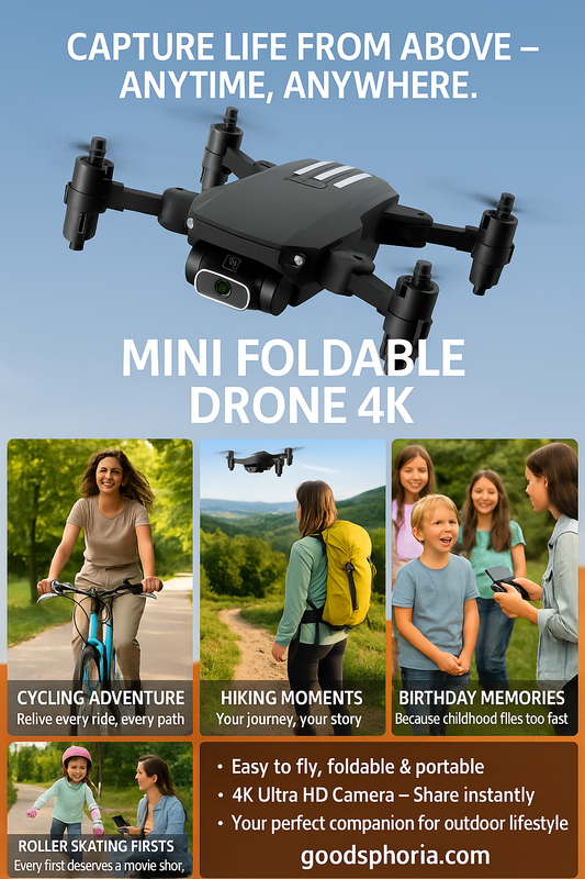 Mini Foldable Drone with 4K Camera - Perfect for Modern Adventures