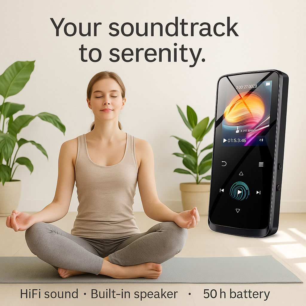 Bluetooth music player connecting to wireless headphones - Seamless audio streaming technology