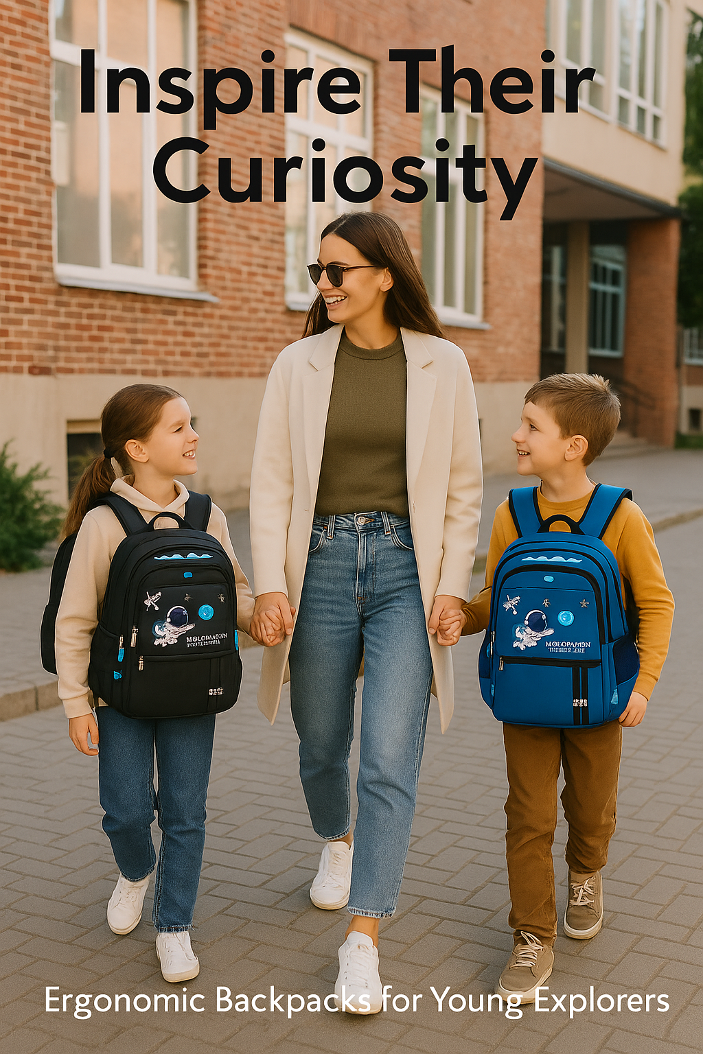 Kids Explorer Backpack Waterproof School Bag with Space Design - GOODSPHORIA
