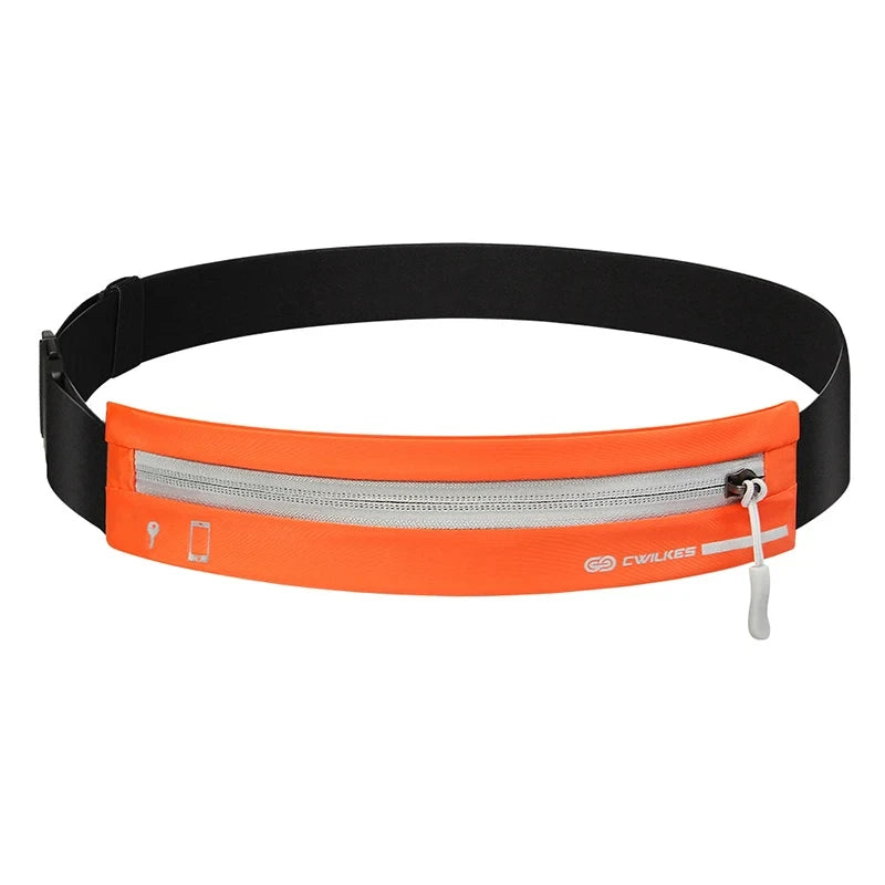 Woman wearing running waist pack during exercise - comfortable hands-free fitness accessory